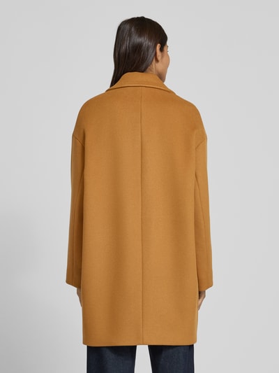 MAX&Co. Relaxed fit lange wollen jas met reverskraag, model 'TAROCCO' Camel - 5