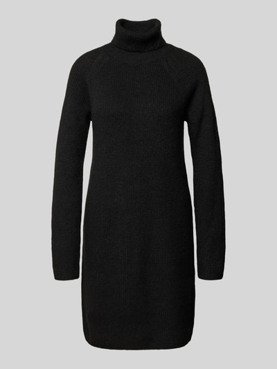 Pieces Figurumspielendes Strickkleid mit Raglanärmeln Modell 'ELLEN' Black 2