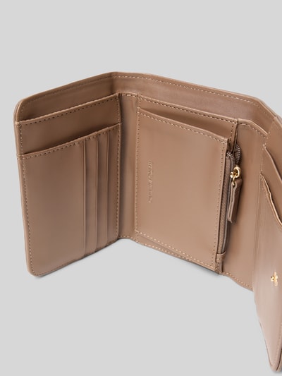 VALENTINO BAGS Portfel z aplikacją z logo model ‘BRIXTON’ Szarobrązowy 3