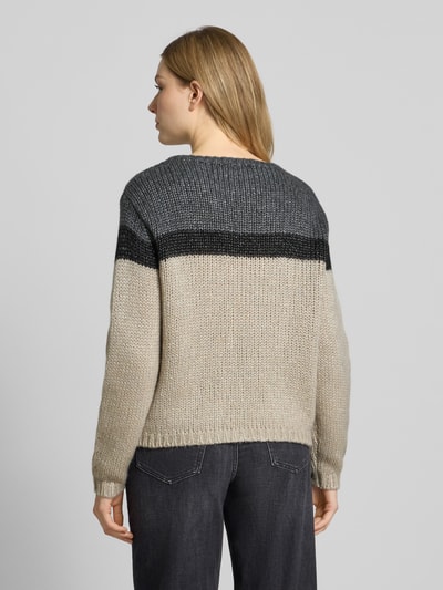 Luisa Cerano Strickpullover mit Rundhalsausschnitt Hellgrau 5