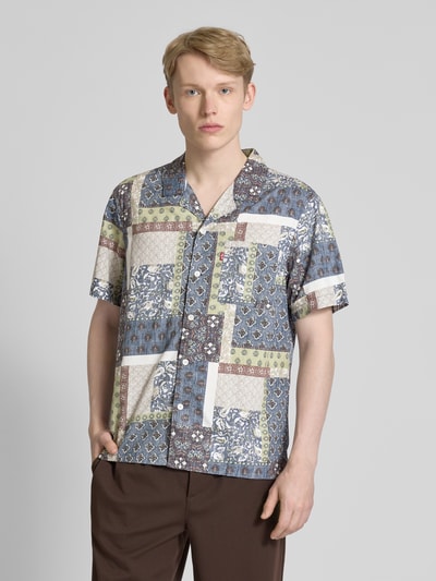 Levi's® Relaxed Fit Freizeithemd mit Brusttasche Modell 'THE SUNSET CAMP' Marine 4