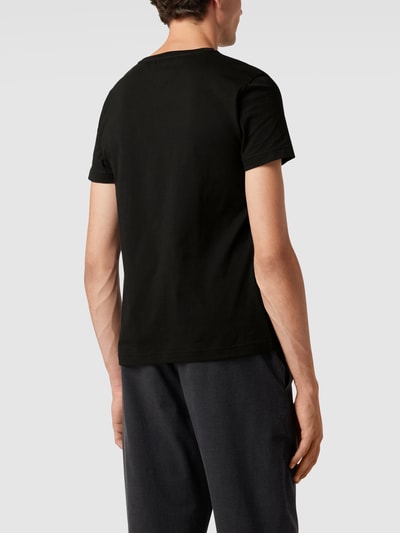 Tommy Hilfiger T-shirt z bawełny ekologicznej z nadrukiem z logo   Czarny 5