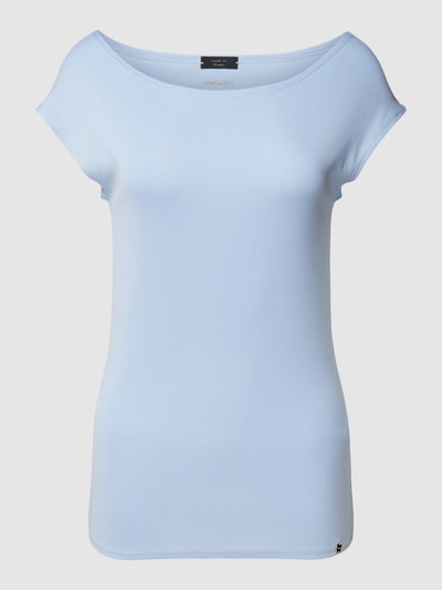 Marc Cain T-Shirt mit U-Boot-Ausschnitt Sky 2