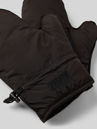 MADS NØRGAARD Wanten met logostitching Zwart - 2