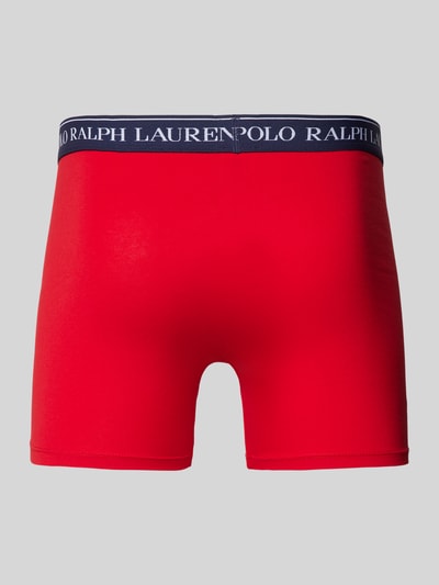 Polo Ralph Lauren Underwear Obcisłe bokserki z paskiem z logo w zestawie 3 szt. Bordowy 3