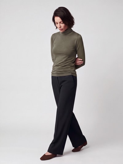 s.Oliver RED LABEL Pullover mit Rollkragen Lind 1