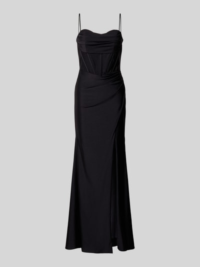 Mascara Abendkleid mit Schnürung und Gehschlitz Black 2