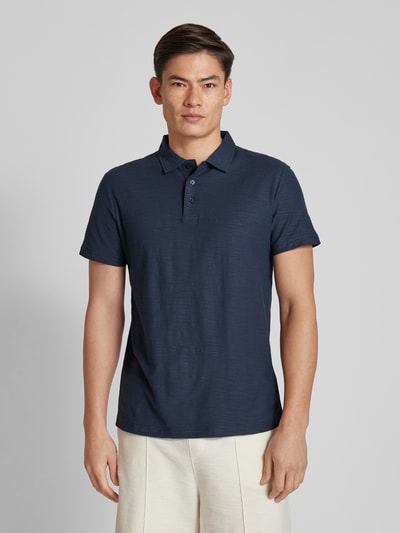 JOOP! Jeans Regular Fit Poloshirt in melierter Optik Modell 'Alanas' Marine Melange 4