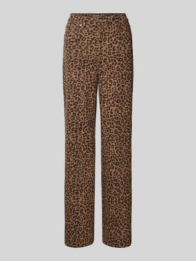 Tom Tailor Denim Wide Leg Jeans aus Baumwoll-Mix Modell 'LINOU' Mittelbraun 2