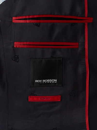 Roy Robson Slim fit pak met 2-knoopscolbert  Donkerblauw - 5