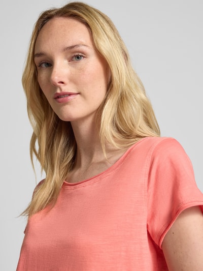 Tom Tailor Regular fit T-shirt van puur katoen Abrikoos - 3
