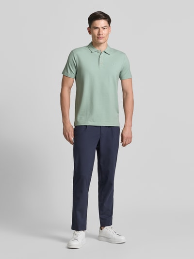 LERROS Regular Fit Poloshirt mit Logo-Stitching Lind 1