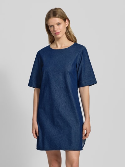 Pieces Loose fit jeansjurk van puur katoen, model 'TENIM' Donkerblauw - 4