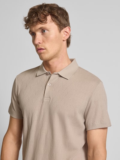 JOOP! Collection Regular Fit Poloshirt aus reiner Baumwolle Modell 'Bianco' Beige 3