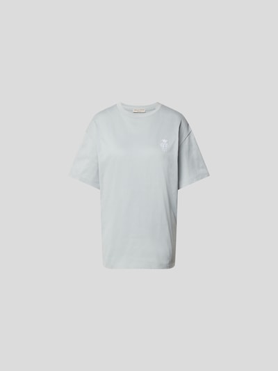 Emilio Pucci T-Shirt mit Label-Stitching Hellblau 2