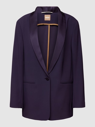 BOSS Black Women Blazer met sjaalkraag, model 'Junata' Prune - 2