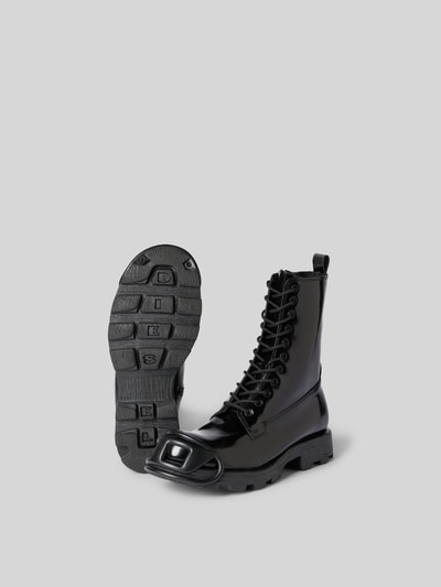 Diesel Schnürstiefel mit Logo-Detail Black 5
