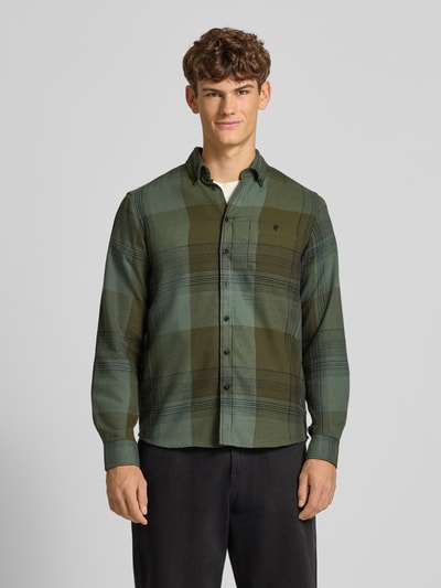 Blend Regular Fit Freizeithemd mit Button-Down-Kragen Modell 'Dac' Oliv 4