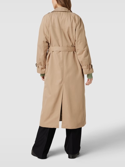 Only Trenchcoat met mouwtrensjes, model 'CHLOE' Zand - 5