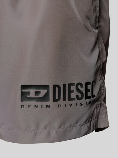 Diesel Zwembroek met labelprint, model 'KEN' Donkergrijs - 2