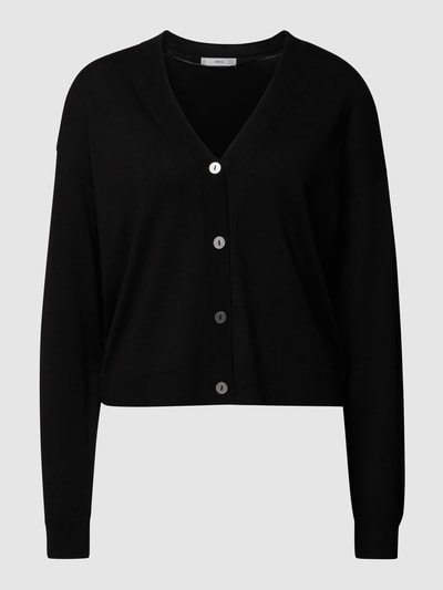 Mango Cardigan mit überschnittenen Schultern Black 2