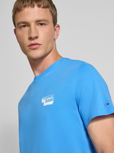 Tommy Jeans Slim Fit T-Shirt aus reiner Baumwolle Royal 3