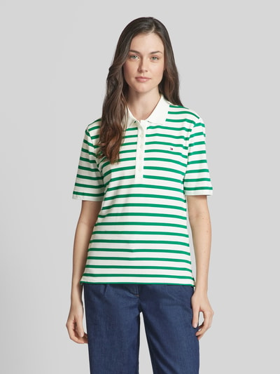 Tommy Hilfiger Poloshirt mit Streifenmuster Gruen 4