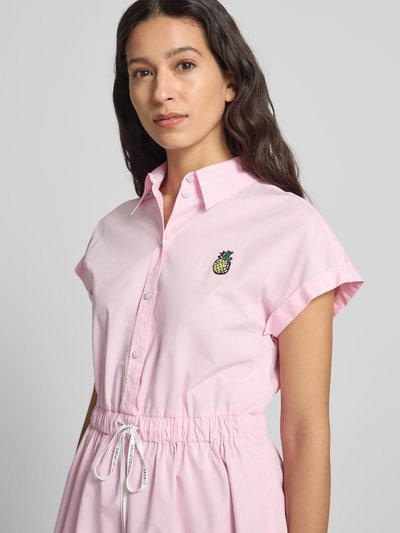 Marc Cain Mini Hemdblusenkleid mit Knopfleiste Pink 3