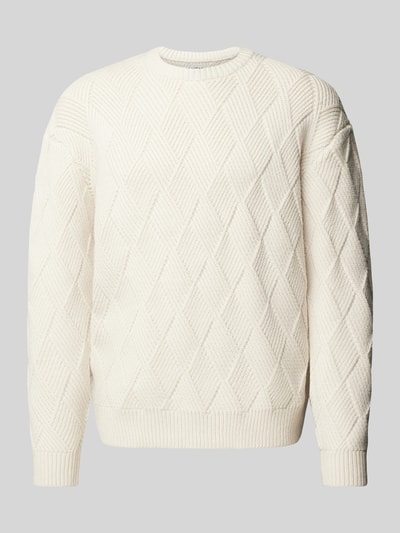 JAKE*S STUDIO MEN Gebreide pullover met ribboorden Kit - 2