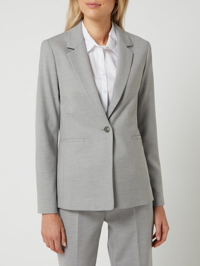 s.Oliver BLACK LABEL Blazer met 1-knoopssluiting  Lichtgrijs gemêleerd - 4