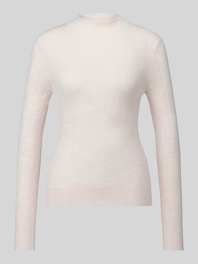 Jake*s Collection Sweter półgolf o kroju slim fit z czystej wełny Złamany biały 2