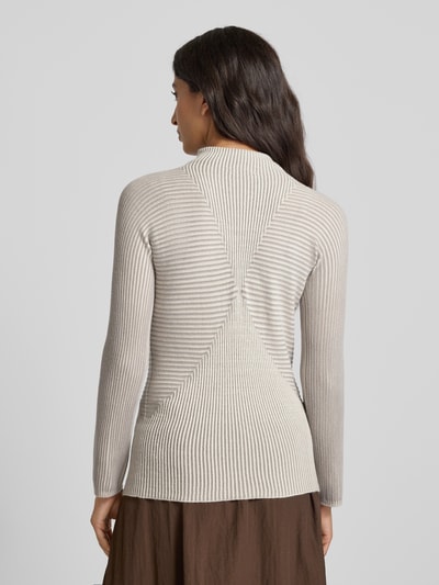 Emporio Armani Strickpullover mit Kaschmir-Anteil Taupe 5