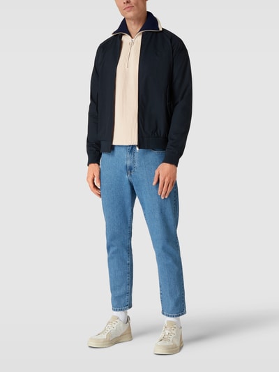 GANT Strickpullover mit Stehkragen Modell 'Rib Half' Sand 1