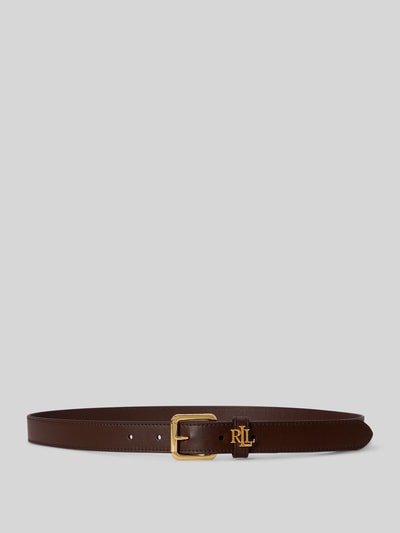 Lauren Ralph Lauren Riem van echt leer met logodetail Donkerbruin - 1