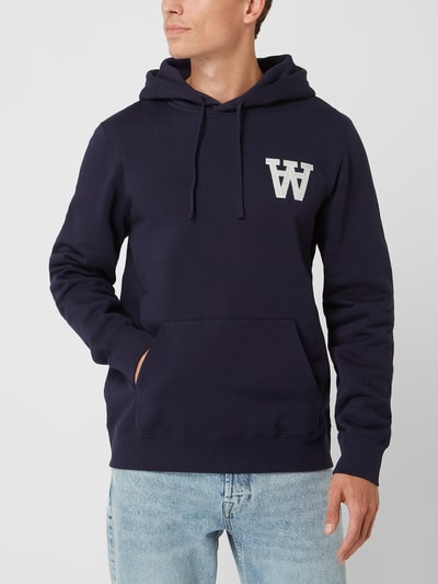 Wood Wood Hoodie aus Baumwolle Modell 'Ian' Marine 4