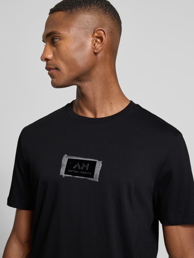 Antony Morato T-shirt met labelprint Zwart - 3