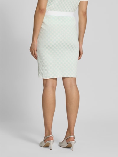 Marc Cain Knielange gebreide rok met elastische band Mintgroen - 5