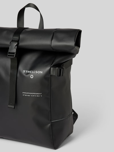 Strellson Rucksack mit Label-Print Modell 'stockwell' Black 3