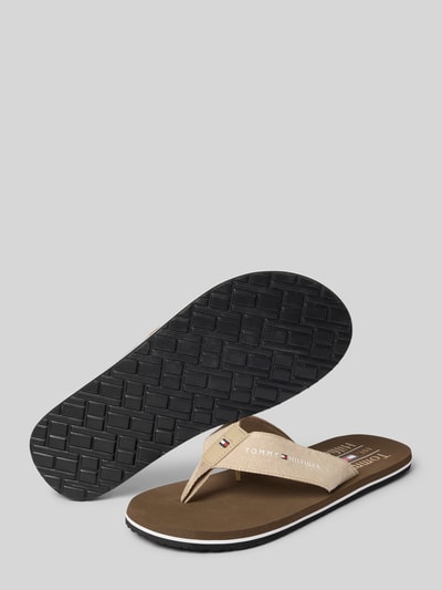 Tommy Hilfiger Flip Flops mit Denim-Riemchen Beige 4