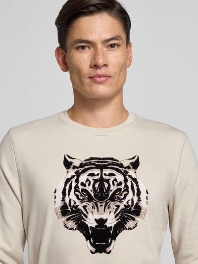 Antony Morato Regular fit sweatshirt met dierenprint Offwhite - 3
