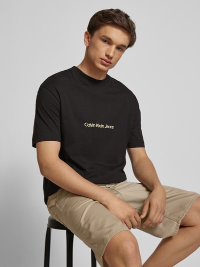 Calvin Klein Jeans T-shirt met ronde hals Zwart - 3