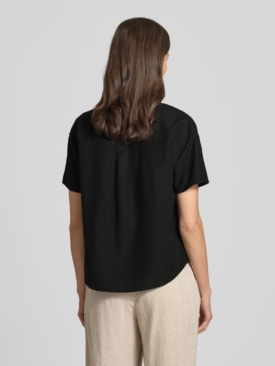 Vila Blusenshirt aus Viskose-Mix mit Leinen-Anteil Modell 'PRISILLA' Black 5