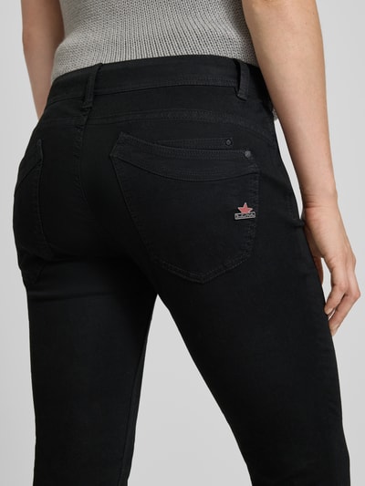 Buena Vista Skinny fit jeans met verkorte pasvorm en knoopsluiting Zwart - 3