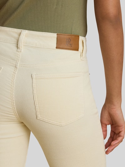 Lauren Ralph Lauren Straight Leg Hose aus Baumwollmix Ecru 3