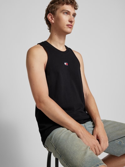 Tommy Jeans Tanktop mit Label-Badge Black 3