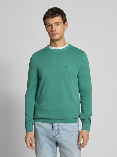 Marc O'Polo Regular Fit Strickpullover aus reiner Baumwolle Mint 4