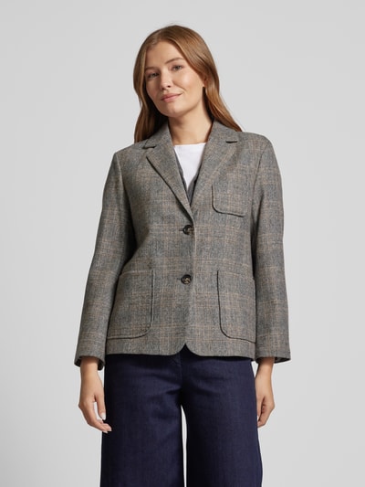 Tommy Hilfiger Regular fit blazer met reverskraag Lichtgrijs - 4