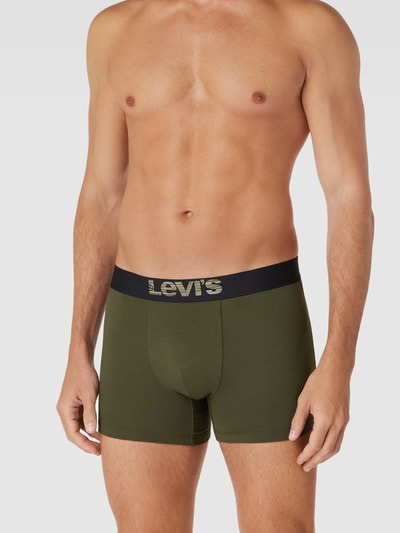 Levi's® Trunks mit Label-Stitching Oliv 1