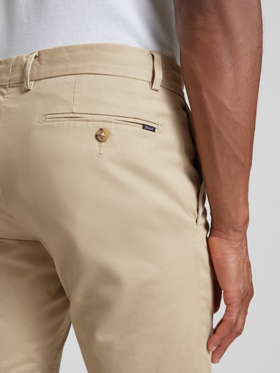 Polo Ralph Lauren Slim Stretch Fit Shorts im unifarbenen Design Beige 3