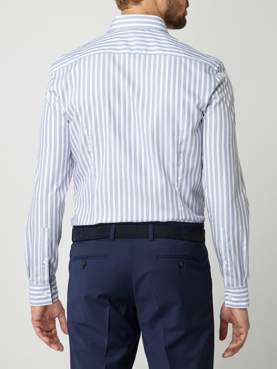 Jake*s Slim fit zakelijk overhemd van katoen Bleu - 5